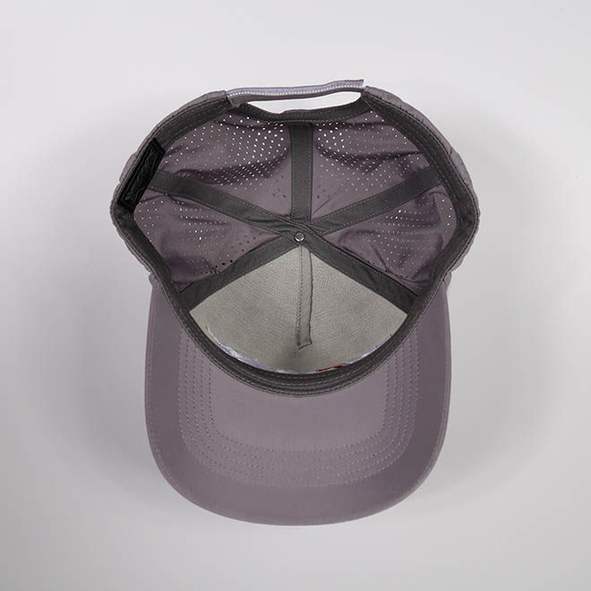 Custom 5 Panel Camouflage Patch 3D Embroidery Logo Polyester Laser Cut Hole Baseball Hat Cap