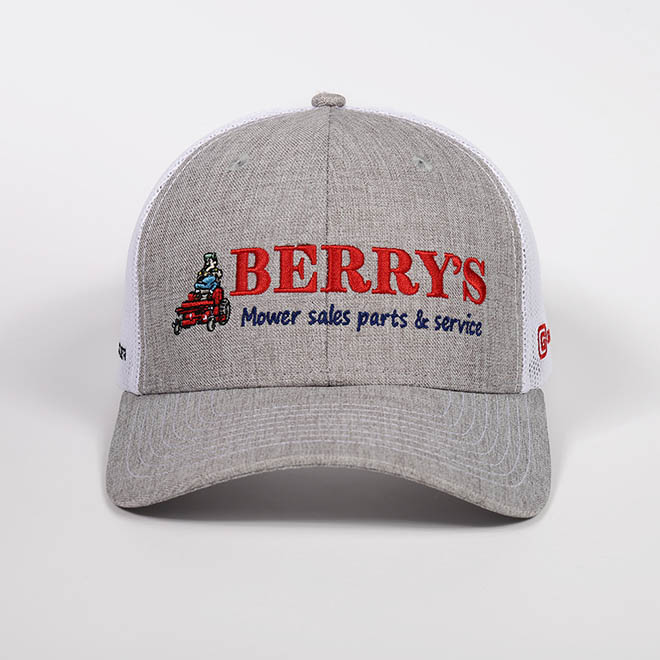 Custom Cotton 6 Panel Embroidery Logo Wide Brim Men Women Mesh Cap Trucker Hat