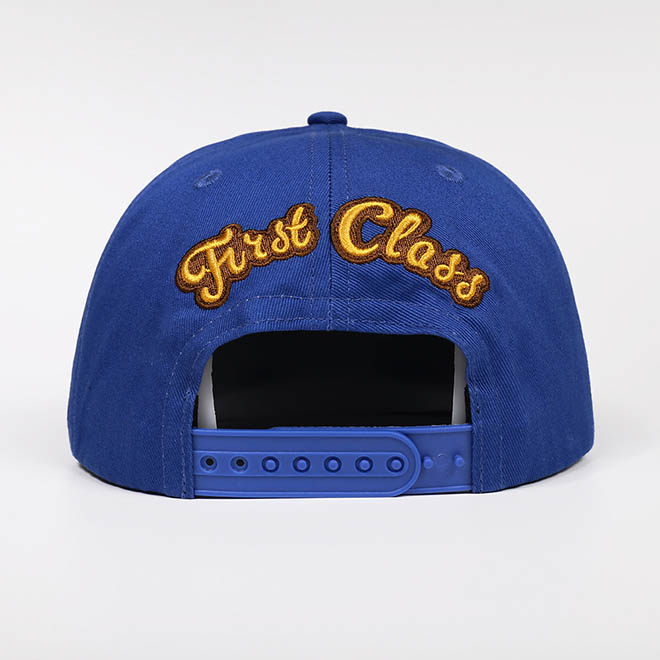 Custom 6 Panel Cotton Embroidery Logo Screen Print Underbrim Flat Brim Hat Snapback Cap