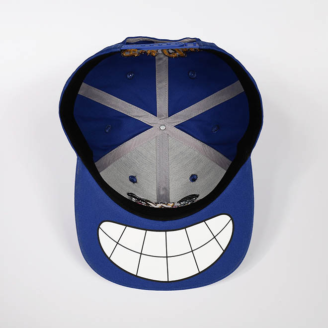 Custom 6 Panel Cotton Embroidery Logo Screen Print Underbrim Flat Brim Hat Snapback Cap