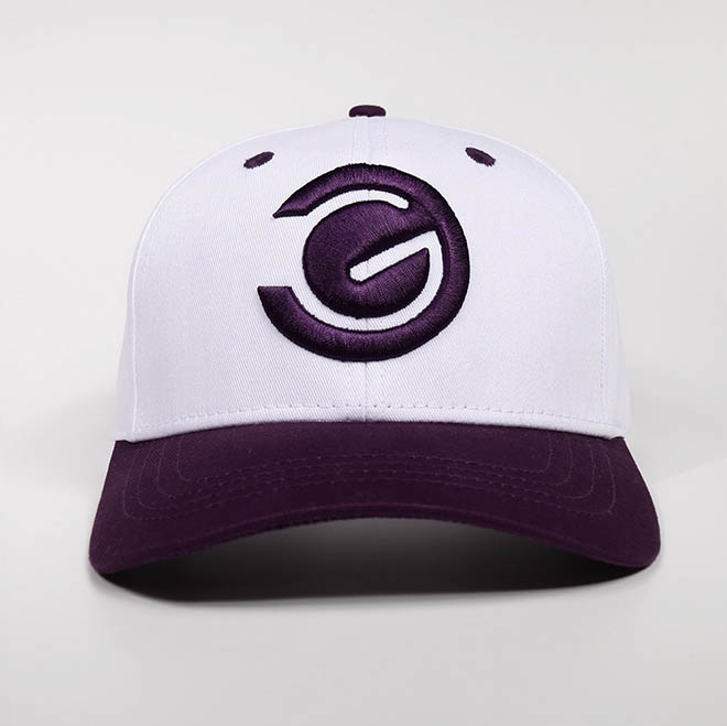 Custom Design 5 Panel Cotton Two Tone 3D Embroidery Logo Hat Baseball Cap