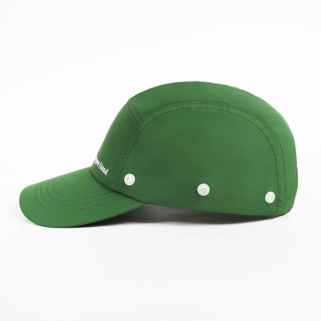 Custom Winter 5 Panel Hat Polyester Waterproof Embroidery Logo Curved Brim Camp Cap