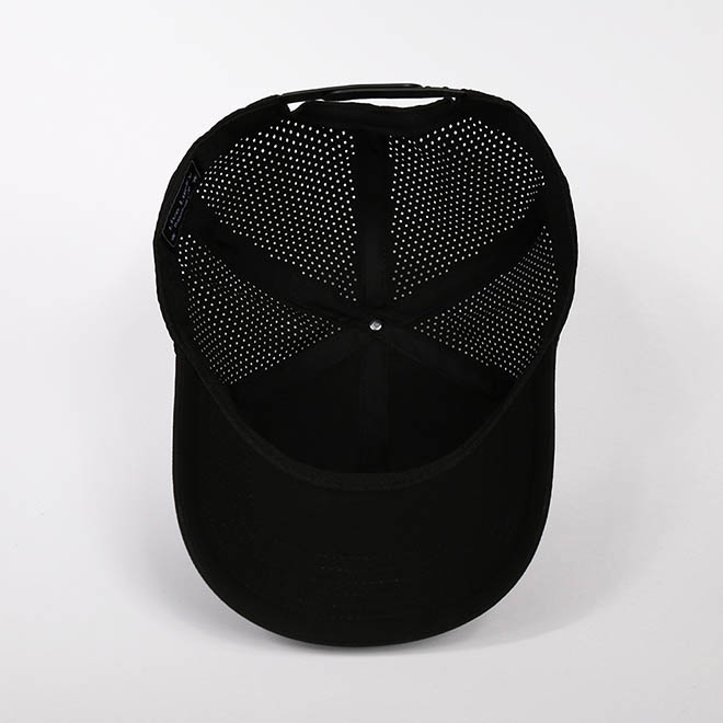 Custom Polyester 6 Panel 3D Embroidery Logo Laser Cut Hole Hat Baseball Cap