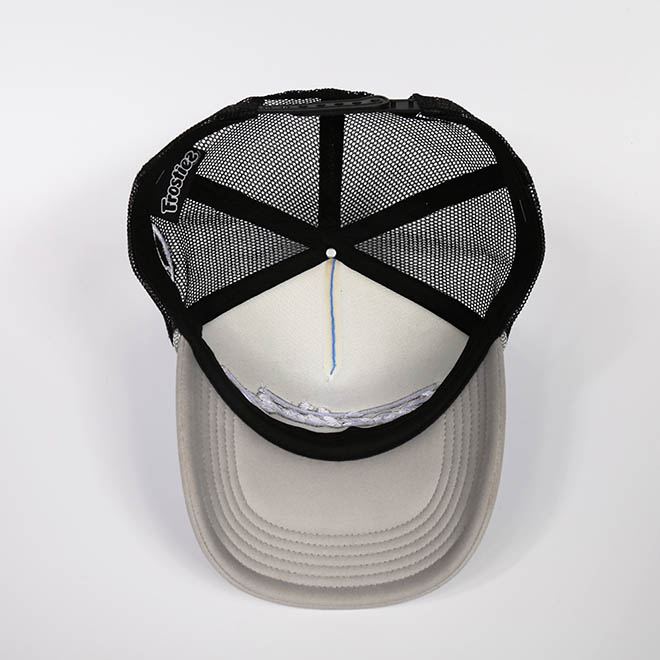Custom 5 Panel 3D Embroidery Logo Foam Mesh Rope Cap Trucker Hat