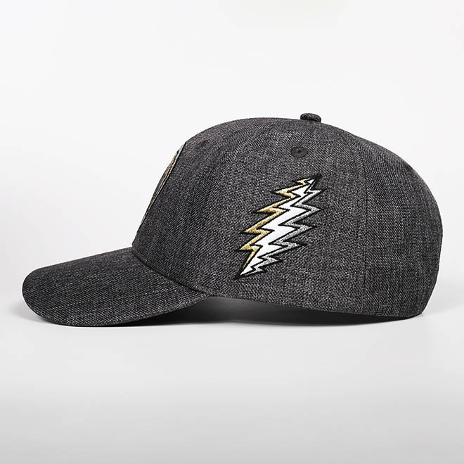 Custom Linen 6 Panel Embroidery Logo Curved Brim Sports Hat Baseball Cap