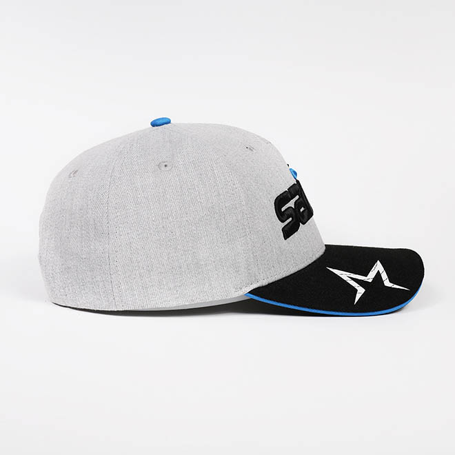 Customise 5 Panel Acrylic 3D Embroidery Logo Printed Sandwich Brim Baseball Cap