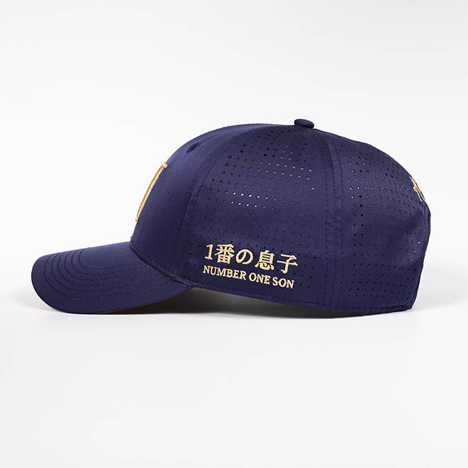 Custom 5 Panel Polyester Laser Cut Hole 3D Embroidery Logo Baseball Cap