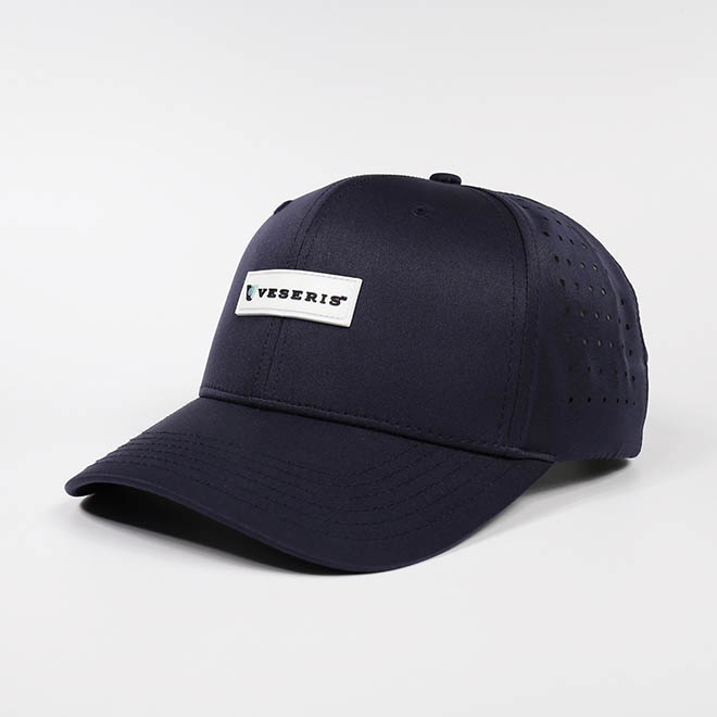 Custom 6 Panel TPU Patch Logo Polyester Laser Cut Hole Baseball Cap