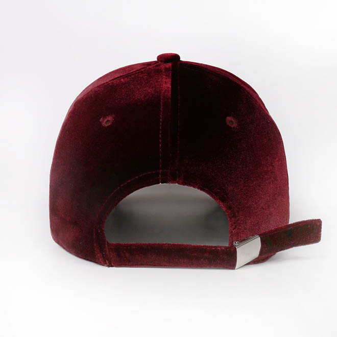 Custom Women 5 Panel Velvet 3D Embroidery Logo Curved Brim Baseball Cap