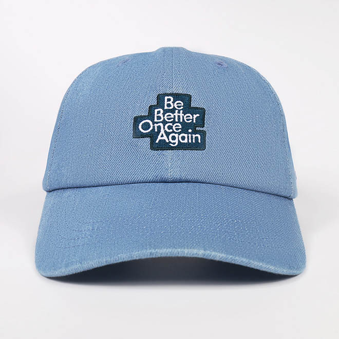 Custom 6 Panel Denim Embroidery Logo Curved Brim Women Baseball Cap
