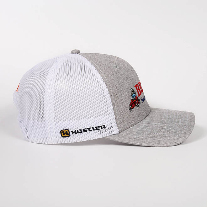 Custom Cotton 6 Panel Embroidery Logo Wide Brim Men Women Mesh Cap Trucker Hat