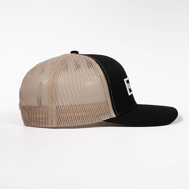Custom 6 Panel 3D Embroidery Logo 112 Style Cotton Printed Underbrim Mesh Cap Trucker Hat