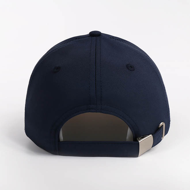 Custom 6 Panel Polyester 2 Tone Embroidery Logo Laser Cut Hole Baseball Cap