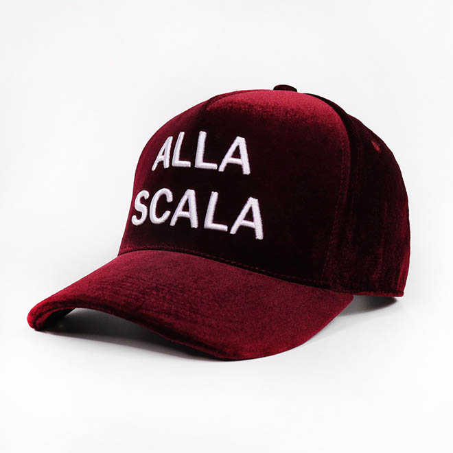 Custom Women 5 Panel Velvet 3D Embroidery Logo Curved Brim Baseball Cap