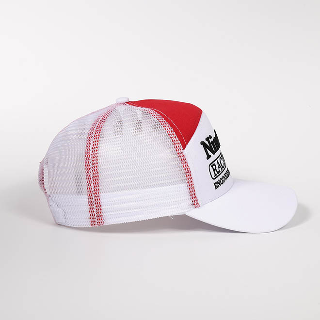 Custom 7 Panel Cotton 3D Embroidery Logo Under Brim Mesh Cap Trucker Hat